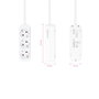 Nanocable Regleta de 3 Tomas, 1,4 m, Blanco